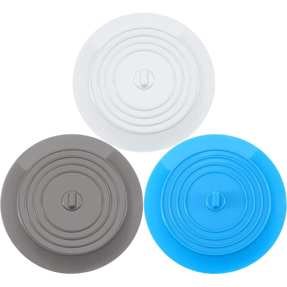 Universal Silicone Floor Drain Leakproof Plug Kitchen Bath Tub Sink Rubber Water Stopper Bathroom Fixture Drains