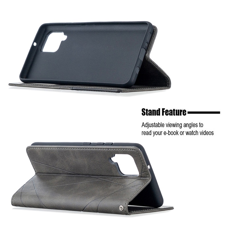 For funda samsung  a12 deksel på for samsung galaxy  a12 a 12 sm-a125f coque luksus magnetisk lommebokstativ skinn telefondeksel etui