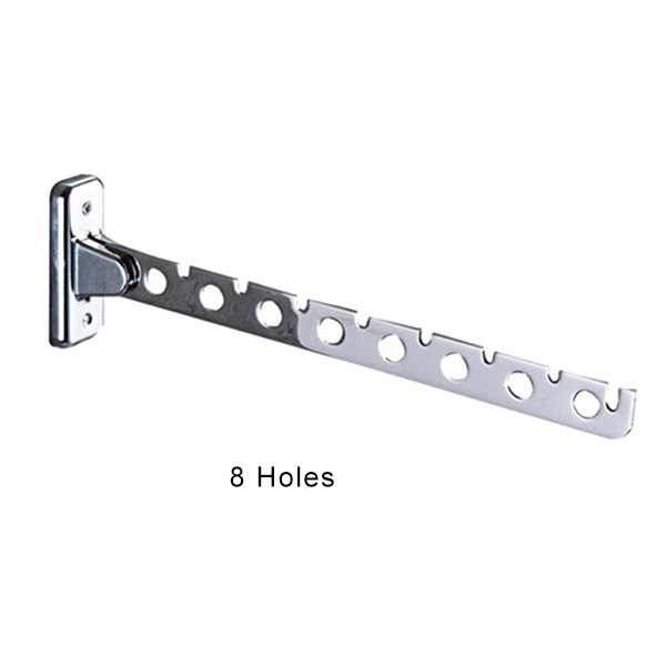 6/8/10 Holes Closet Bar Clothes Hanger Hook Multifunction Space Saving Organizer Bathroom Room Shelf Organizer Bars-30: 8 holes