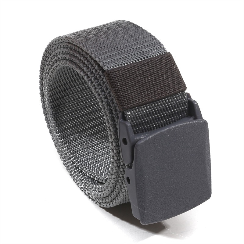 Nylon-Segeltuch-Gürtel mit Kunststoffschnalle für Herren und Damen, Arbeit Ich bin Freien, 1,5 Zoll breit, metallfrei, militärischer taktischer Taillengürtel, Flughafenfreundlich: Blau