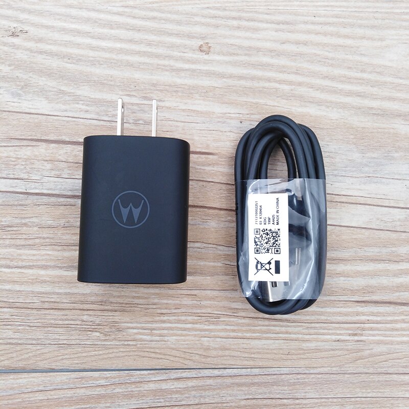 Motorola 18w turbopower ladegerät mit uns-stecker, schnellladeadapter, Mikro-usb-/typ-c-kabel für moto  g30 g4 g6 g8 Plus und  e5 abspielen: uns-hinzufügen-typ-c-kabel