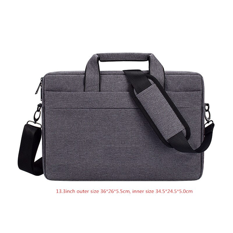 Bolso para ordenador portátil para hombre, bandolera, sísmica, resistente al agua, para oficina, viajes, negocios, bolsa de almacenamiento para teléfono: Dark Gray S