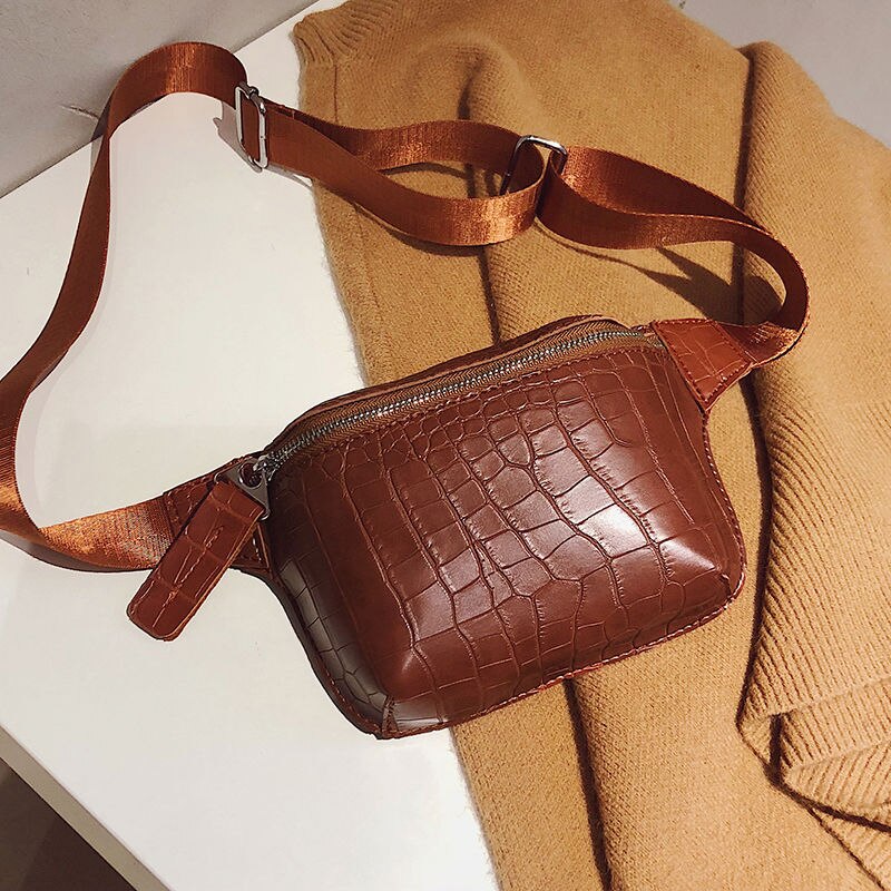 LYKANEFU, bolsos de estilo Retro para mujer, riñonera de , riñoneras, bolsos de cinturón para mujer, bolso de pecho para mujer, bolso de hombro, monedero: Brown