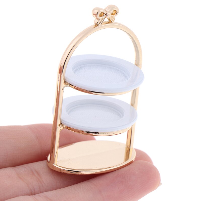 1PCS 3D Miniature Food DIY Craft For 1/12 Dollhouse Mini Cute Dessert Pan Cake Stand Fruit Tray Doll Kitchen Toys: 5