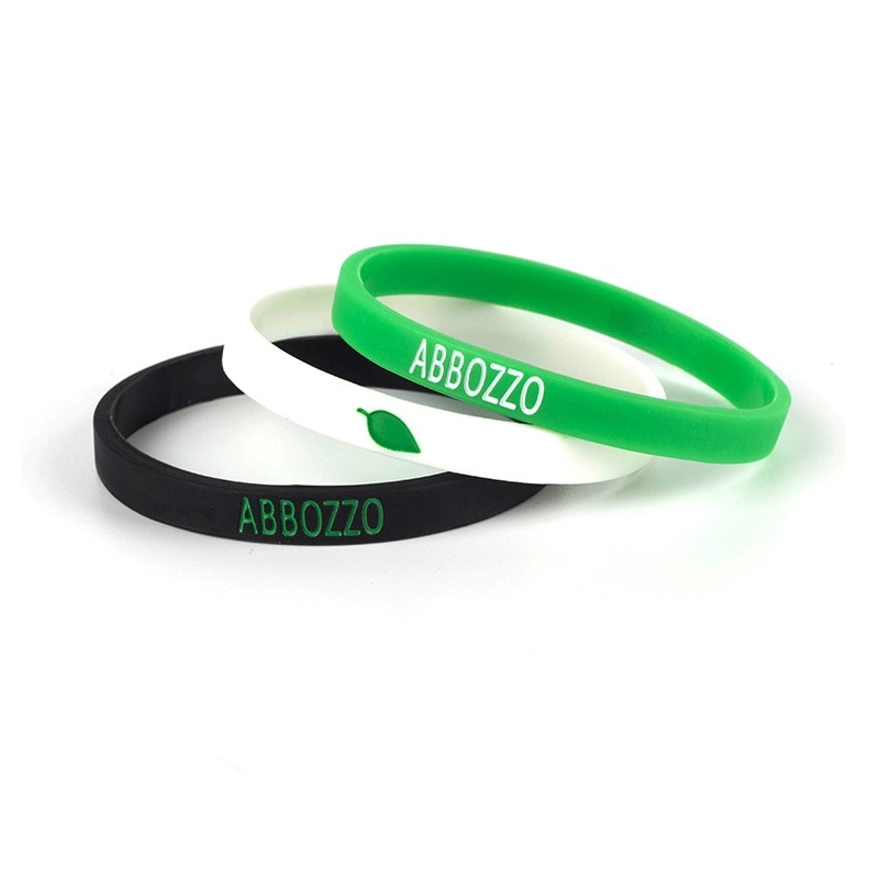 3Pcs Fresh Green Leaf Siliconen Armband Rubber Armband Outdoor Sport Natuurlijke Liefhebbers Armband Voor Mannen Vrouwen