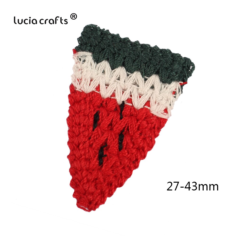 10 Pcs/6 Stuks Wortel Fruit Cherry Gehaakte Gebreide Patches Geappliceerd Handwerken Diy Naaien Kleding Ambachten Hoofddeksels Decor L0823: Style 4  10pcs