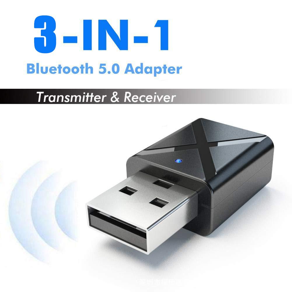 Usb Bluetooth 5.0 Audio-ontvanger Zender Stereo Aux 3.5 Mm Jack Draadloze Audio En Video Adapter
