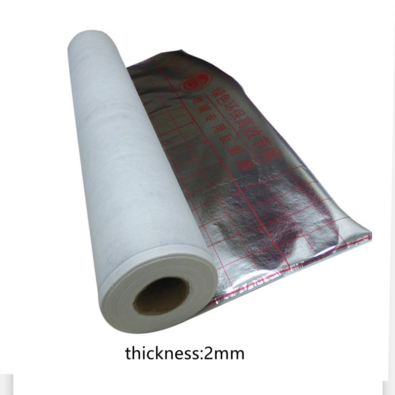1m2 Verwarming Isolatie Aluminiumfolie Isolatie Energiebesparende Waterdichte Vocht Isolatie Vloerverwarming Accessoire: WIT