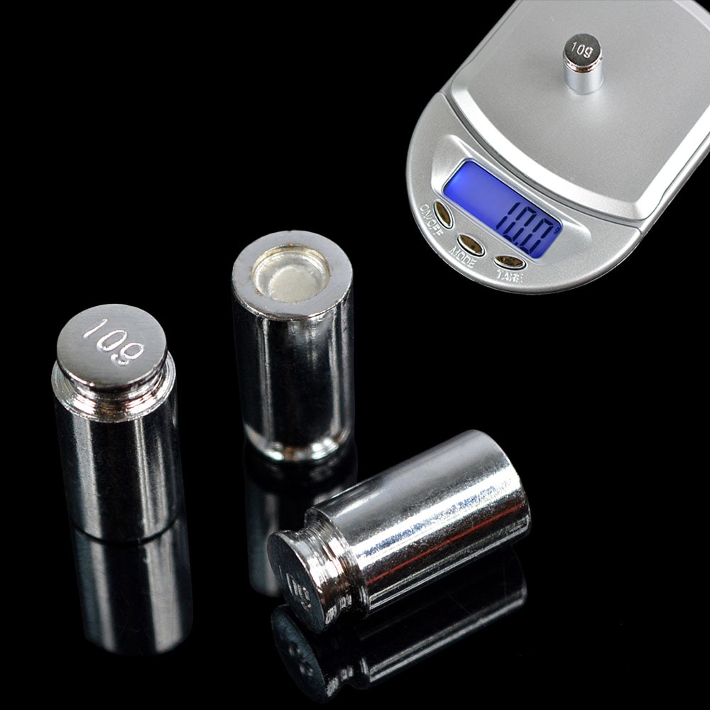 Chrome Gram Plating Calibration For Weigh Scale 200g 500g Weight Silver
