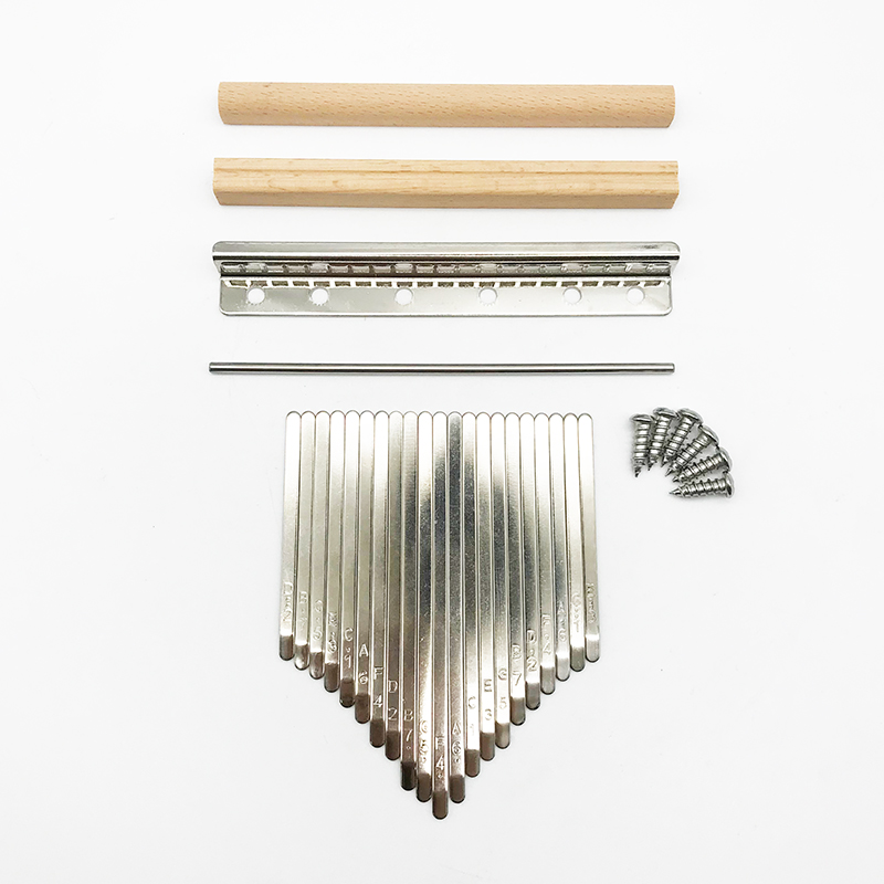 DIY 8 17 21 tonos Kalimba accesorios llaves paletas pulgar Piano puente piezas de repuesto instrumentos musicales caseros kalimba: Negro