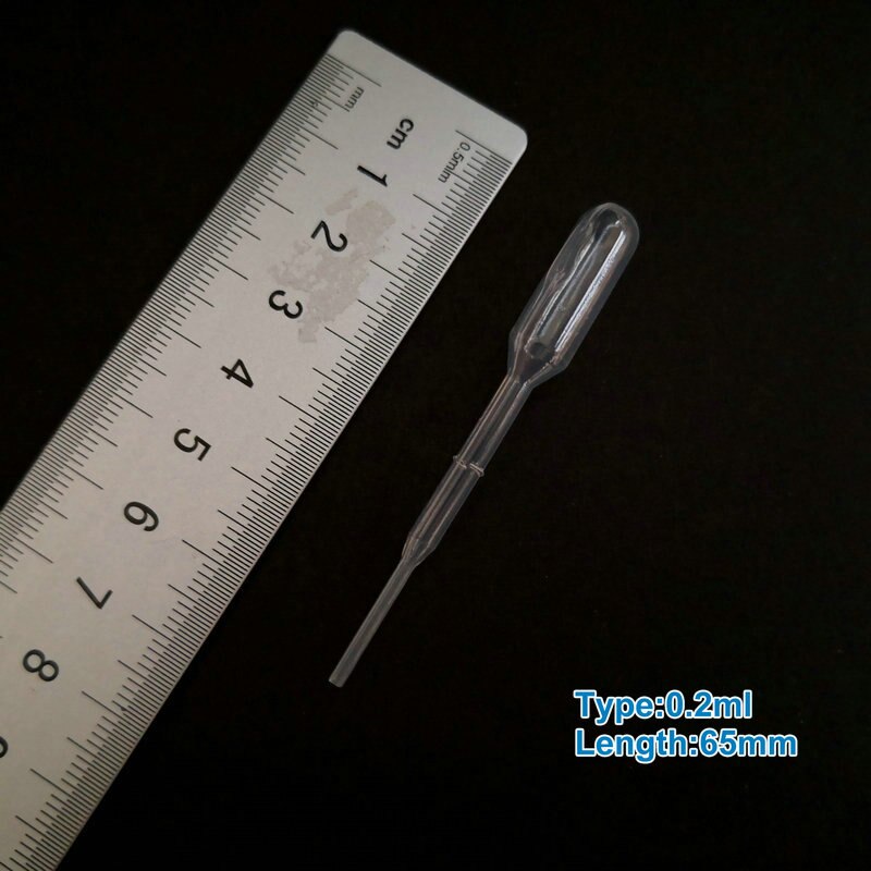500 Uds. De pipeta pasteur de plástico, de laboratorio, 0,2 ml, 0,5 ml, 1ml, 2ml, 3ml, 5ml, para experimento escolar