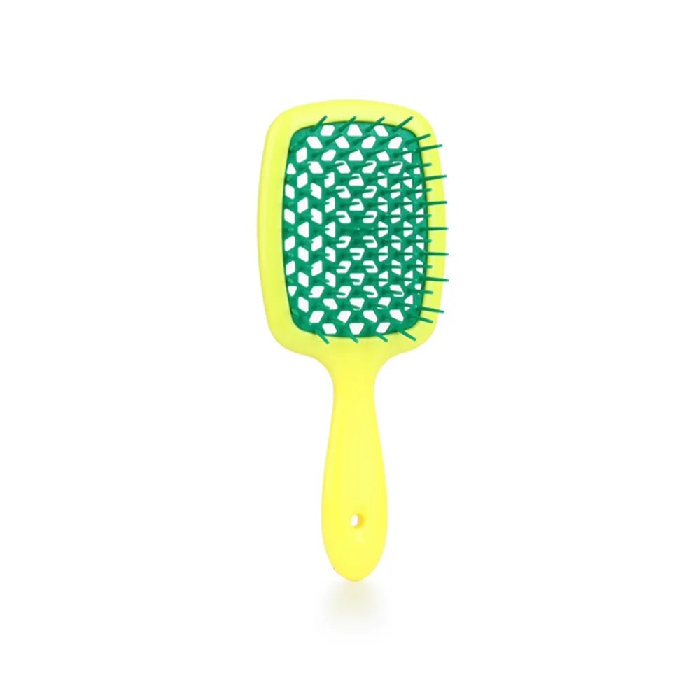 Air Cushion Comb Hair Massage Wet Dry Comb Anti-static Hollow Out Wet Curly Hair Brushes Barber Styling Tool: GRAY