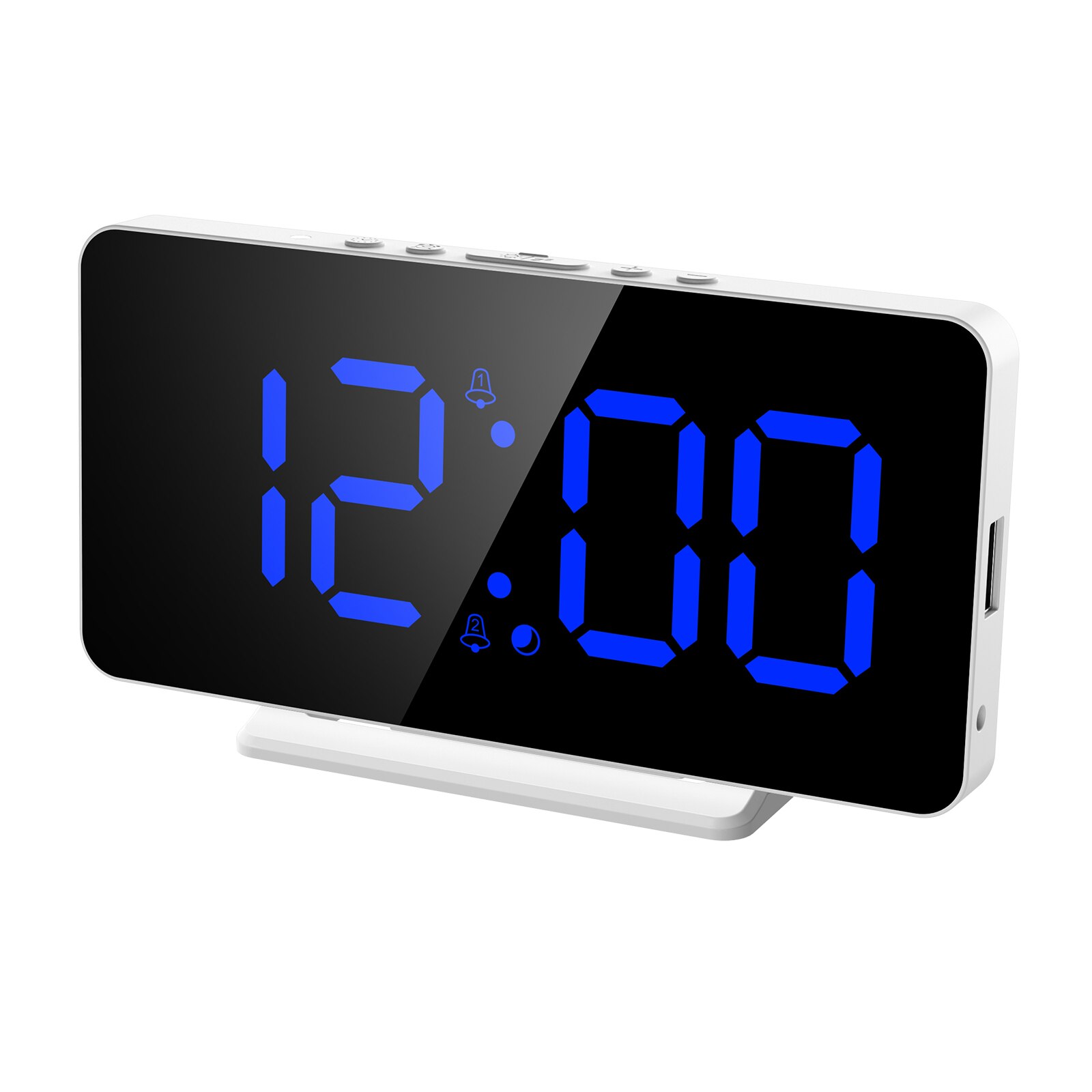 ORIA LED Digital Clever Wecker Uhr Tisch Elektronische Schreibtisch Uhren USB aufwachen hoch Uhr Schlummern USB aufwachen hoch Alarm wohnkultur: A2