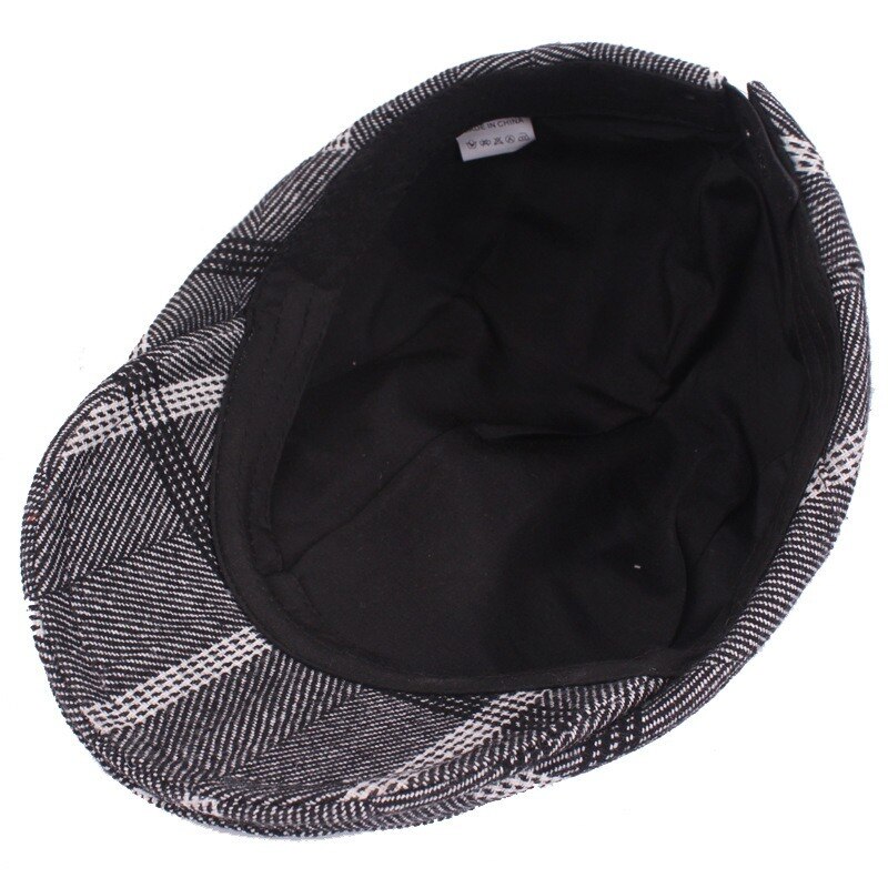 Lipodo Allover Leaves Newsboy Pet Dames - baker boy cap visor muts met klep voor Lente/Zomer - S (55-56 cm) denim