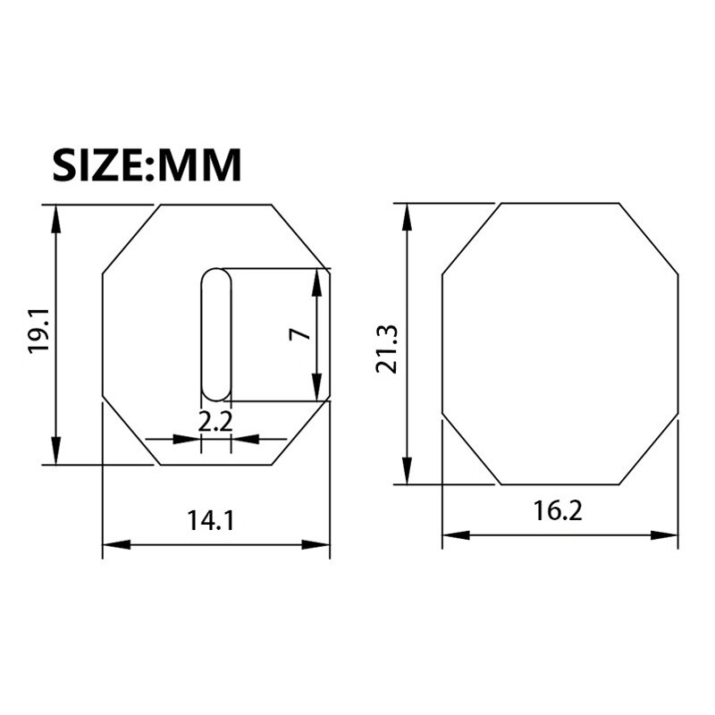 Achteckiges Messergriff-Zubehör für DIY-Kochschneider Ich bin japanischen Stil, Messergriff, Fischmessergriff, Ersatzgriffherstellung