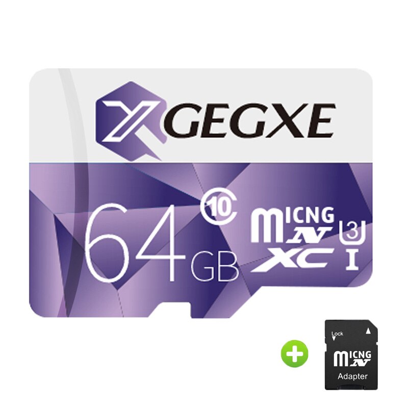 XGEGXE A1 Memory Card 256GB Micro sd Card 128GB 64GB 32GB 16GB 8GB Class10 95MB/s UHS-1 U1 U3 V30 TF/SD Card C10: 64G-gift Adapter