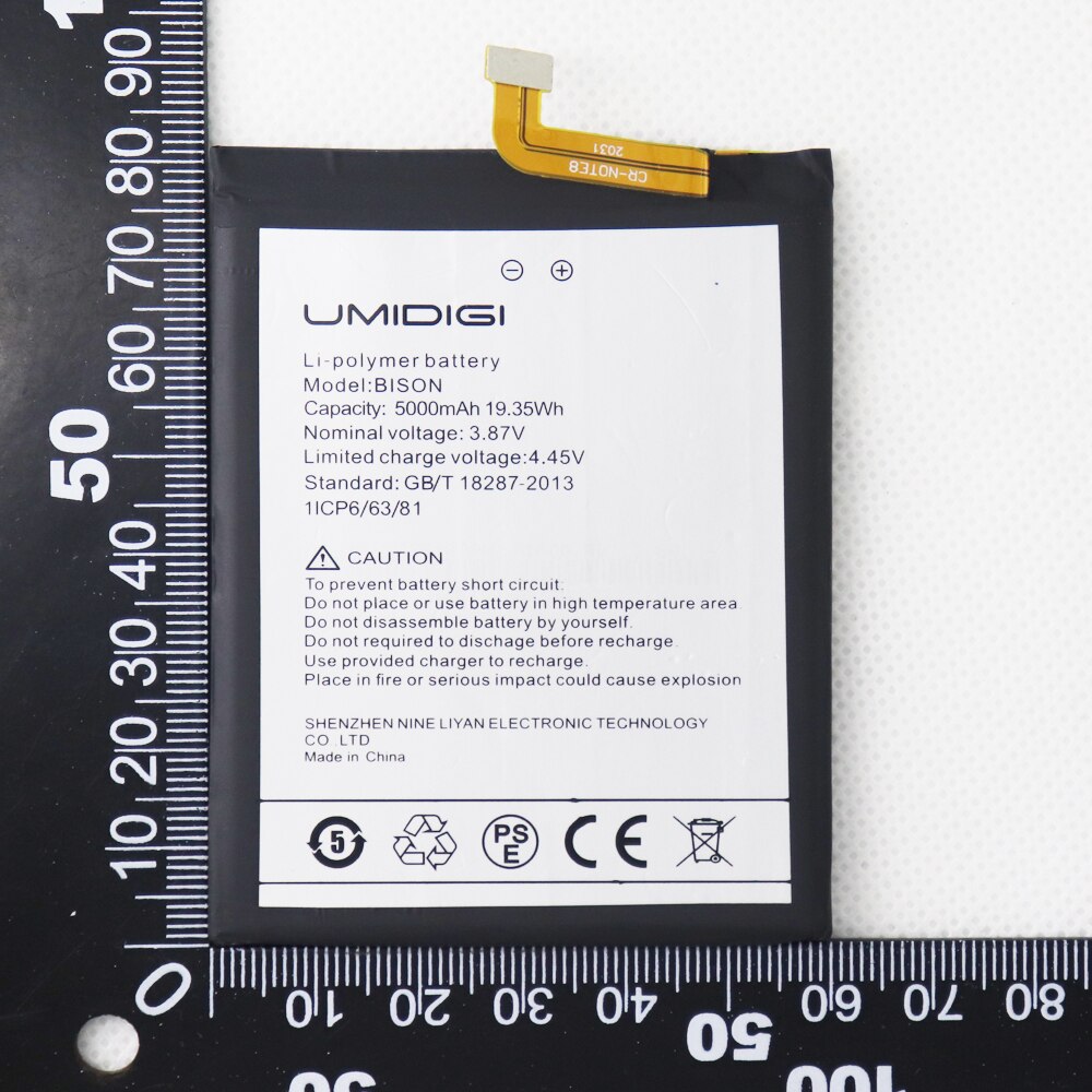 Batterie de remplacement pour téléphone UMI Umidigi BISON, 5000mAh, outils inclus