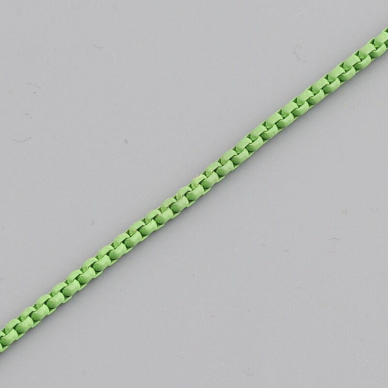 Verklaring Koper Emaille Boho Regenboog Kleur Box Ketting Choker Ketting Voor Vrouwen Meisje Collier Femme Zomer Bijoux: green