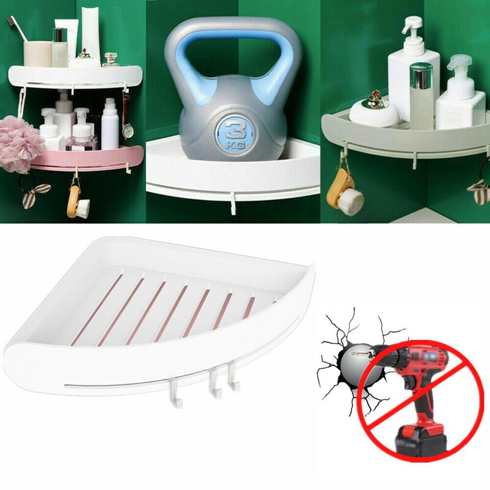 Punch-free Toilet Triangle Shelf Toilet Toilet Vanity Shelf Wall-mounted Bathroom Storage Rack