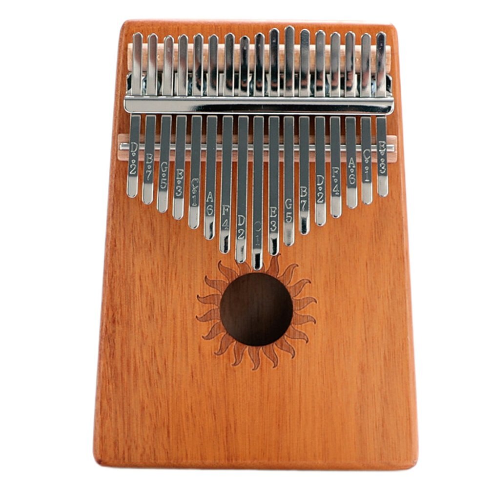 17 Keys Kalimba Thumb Piano Wood Mahogany Mbira Body Musical Instruments With Learning Book Kalimba Piano Best: 26