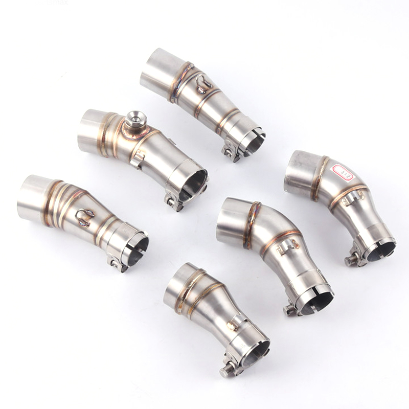 Motorfiets Adapter Uitlaat Midden Pijp Voor Kawasaki Ninja 250 250r Z250 Z300 Er6n R25 R3 Gp Uitlaatdemper Link Buis Midden Sectie
