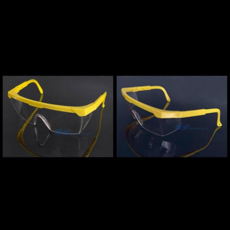 Foldable Adjustable Safety Goggles Anti-Sneeze Liquid Eye Anti-Droplets Windproof Lab Glasses Clear Lens: a
