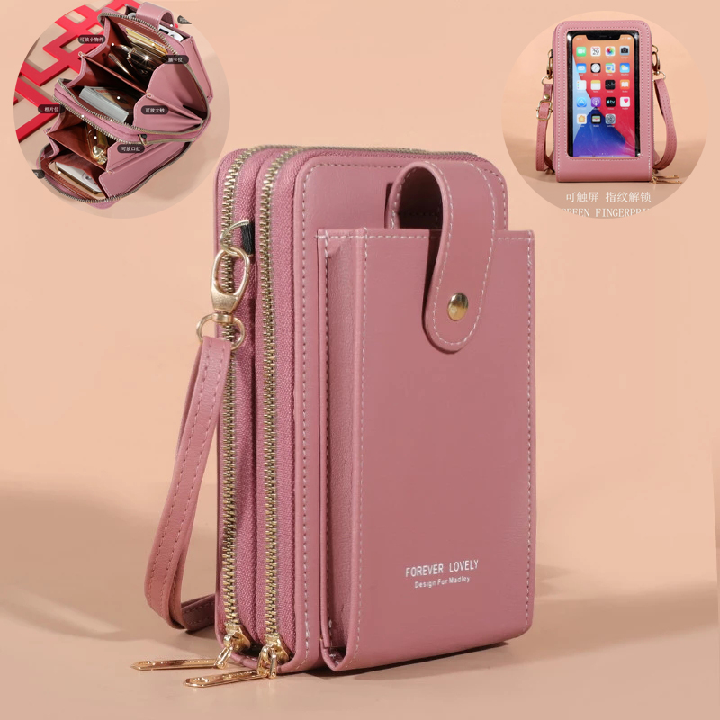 Vrouwen Schoudertas Pu Leather Crossbody Telefoon Tas Portemonnee Kaart Handtassen Messenger Draagbare Kleine Vierkante Tas Voor Meisjes Vrouwelijke