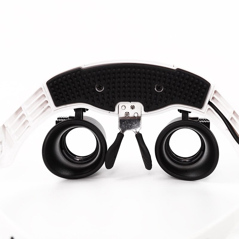 32225-21SX Bril Vergrootglas Head-Mounted Vergrootglas Met Led Licht Elektronische Onderhoud Vergrootglas Met 7 Paar Lenzen