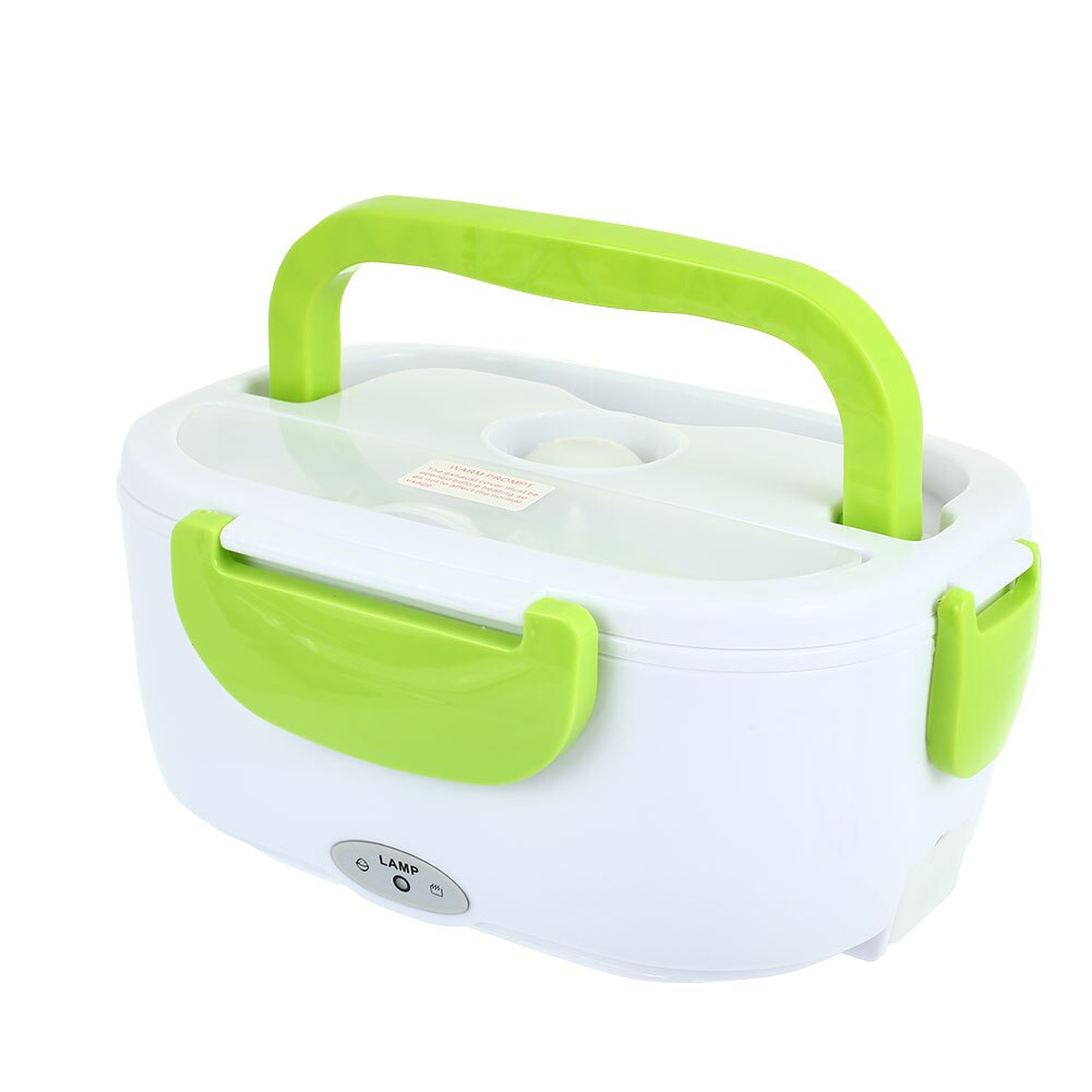 Picnic Box Plastic Heating Office Bowl Lunch Box Portable Food Pan Multifunctional Car Removable Warmer Bento Box Kitchen: Green / EU