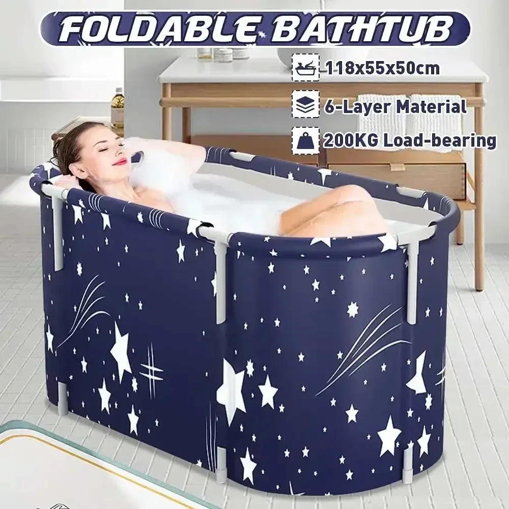Baignoire pliable Portable pour bébé, grand bain à remous isolant pour bébé et adulte, seau de bain pour les pieds, Spa à la vapeur