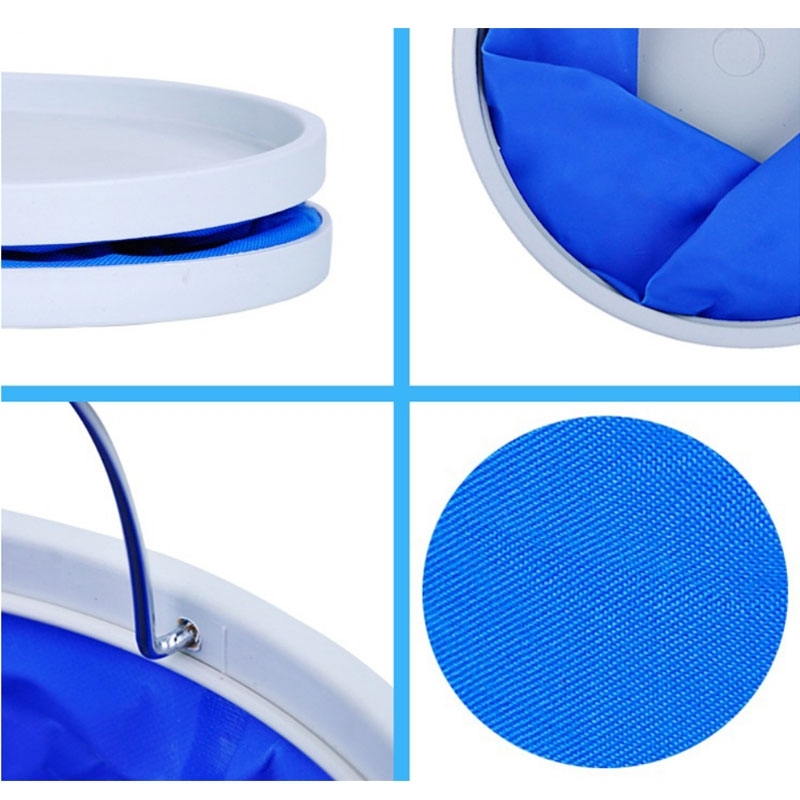 Cubo de la lavadora del coche 9L cubo plegable multifuncional para el lavado del coche/pesca/accesorios del coche del almacenamiento