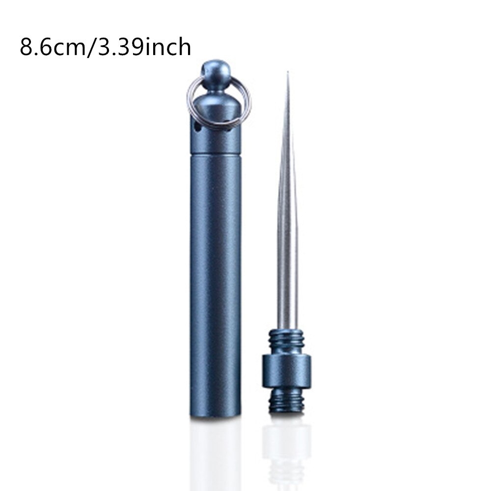 En Acier inoxydable Cure-Dents En Aluminium En Métal Support Pour Cure-Dents Décoratif Extérieur Portatif Cure-Dent Avec Nourriture Réutilisable Fruits: Blue