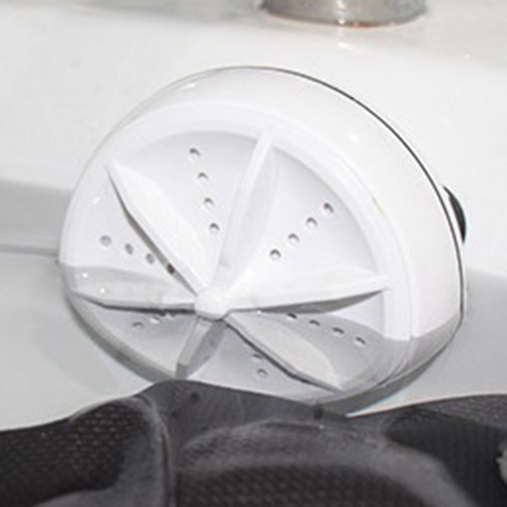 Mini Ultrasone Wasmachine 3-In-1 Multifunctionele Turbo Roterende Wasmachine Ultrasound Circulatie Schoonmaken