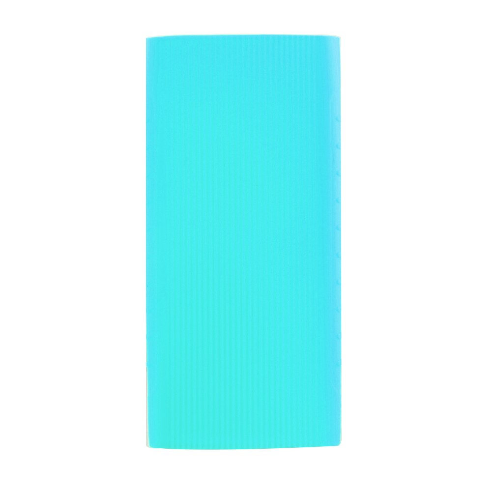 Silicone Protector Case Cover For Xiaomi Power Bank 2 10000 mAh Dual USB Port Skin Shell Sleeve For Power bank Model PLM09ZM: Blue