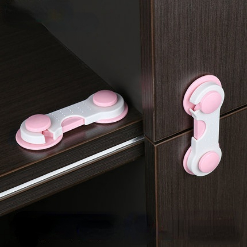 Child Safety Plastic Cabinet Lock Baby Protection From Children Safe Locks for Refrigerators Security Drawer Case Latch Lock