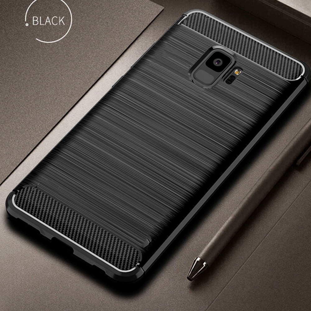 For Samsung Galaxy S9 S 9 Plus Case Carbon fiber Cover Full Protection Phone Case For Samsung S9+ Cover Shockproof Bumper Shell