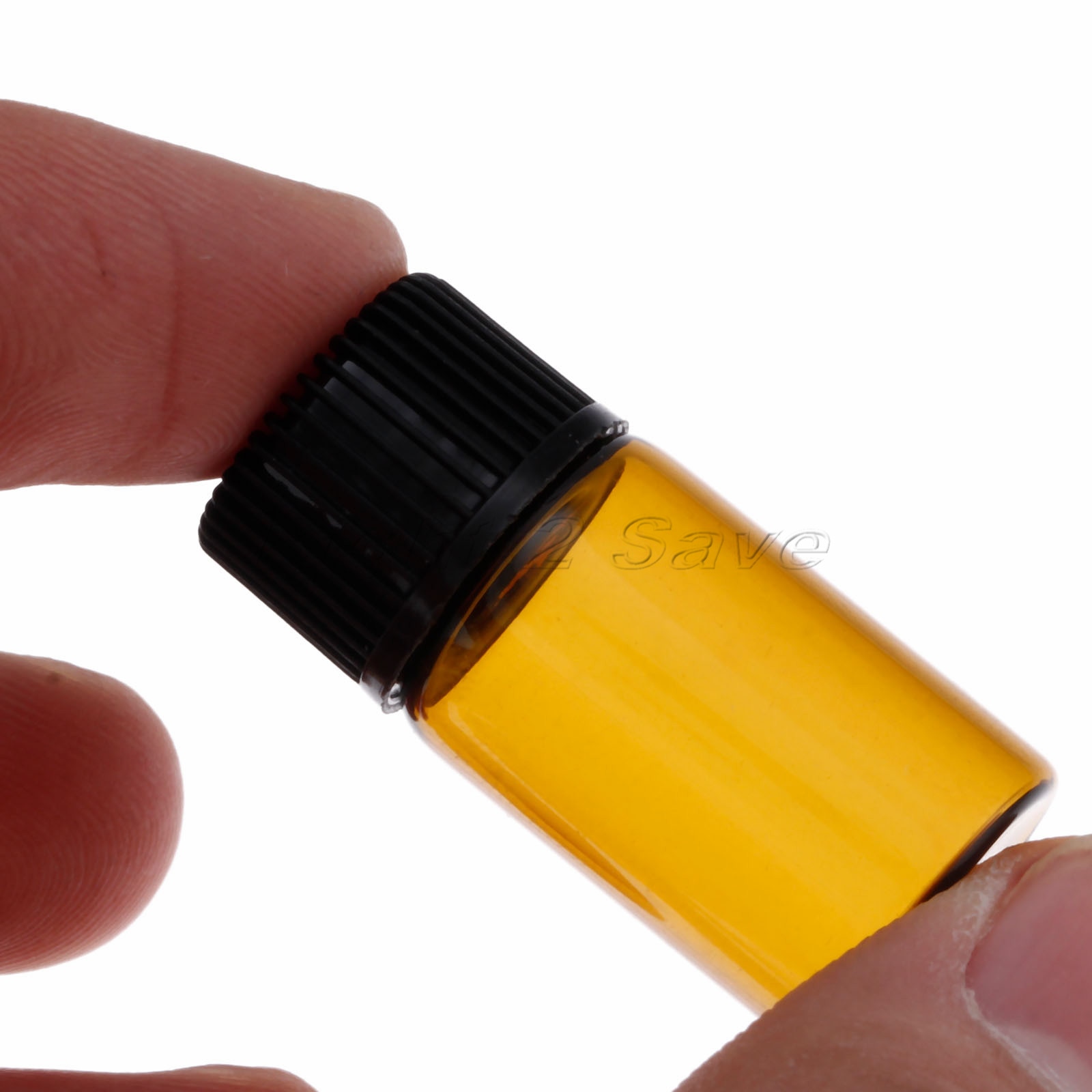 10pcs Essential Oil Glass bottles 1ml 2ml 3ml 4ml 5ml vegetable oil Essence Storing Aromatherapy black Cap Perfume Amber Vial