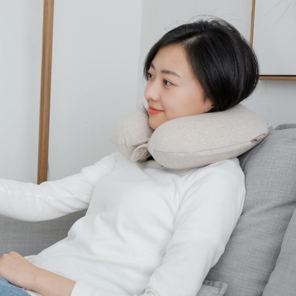 Originele Xiaomi Mijia 8H U Shape Memory Foam Nekkussen Antibacteriële Draagbare Reizen 8H Ogen Masker Kussen Lunch breken Kussens