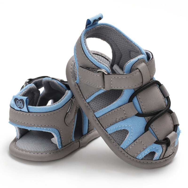 3 farve sommer baby drenge åndbar skridsikker blandet farve sko afslappede sandaler lille barn blød sål til 0-18m drenge: Ytm 2038a / 6-12m