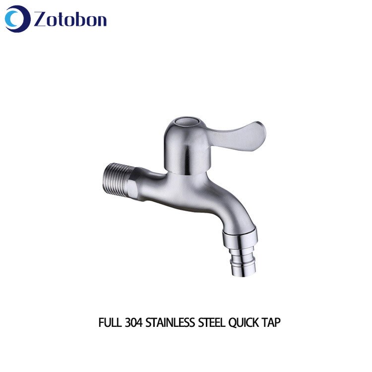 ZOTOBON Convenient Washing Machine Faucet Brass Tap Chrome Plated Water Outlet Kitchen Bathroom Bidet Faucet Fast on Faucets M11