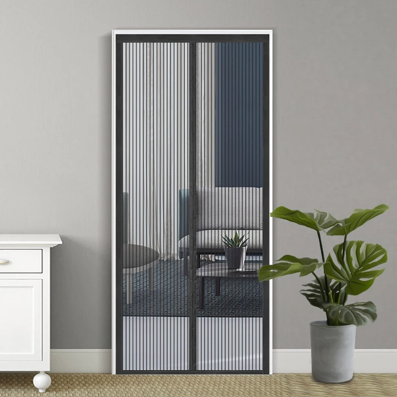 Myggenet dørgardin anti-bug flue insekt partition gardin mesh sommer indendørs automatisk lukning dørskærm