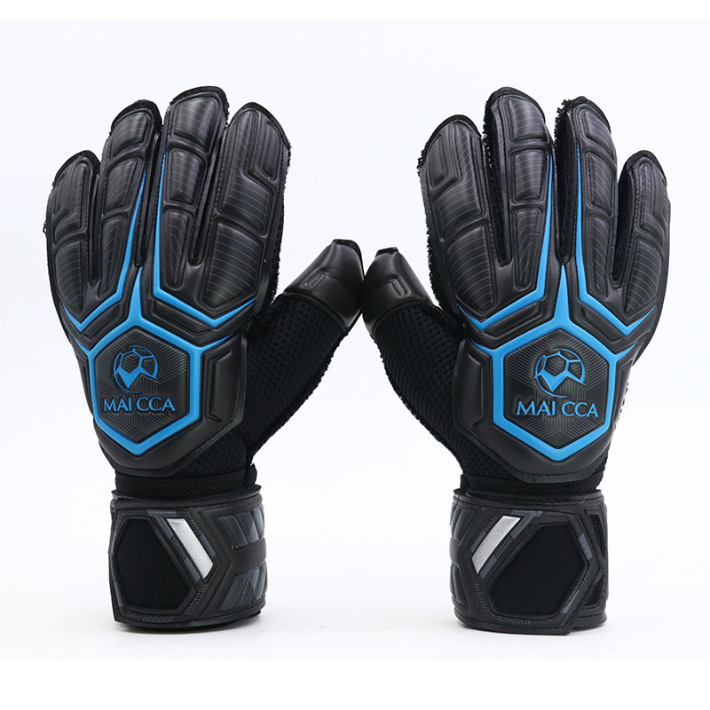 Professionele Voetbal Doelman Handschoenen Verdikte Latex Maat 8 9 10 Vinger Protecte Kids Volwassenen Voetbal Futebol Goalie Handschoenen: A / 8