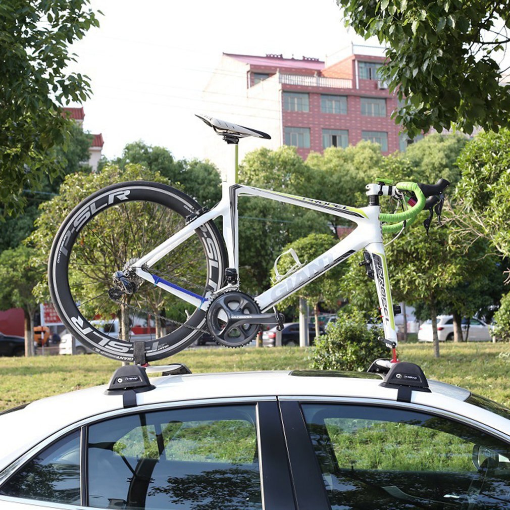 Aluminum Alloy The Roof Rack/Road Mountain Bike Vacuum Suction Car Roof Rack Portable Suction Cup Type Bike Roof Rack