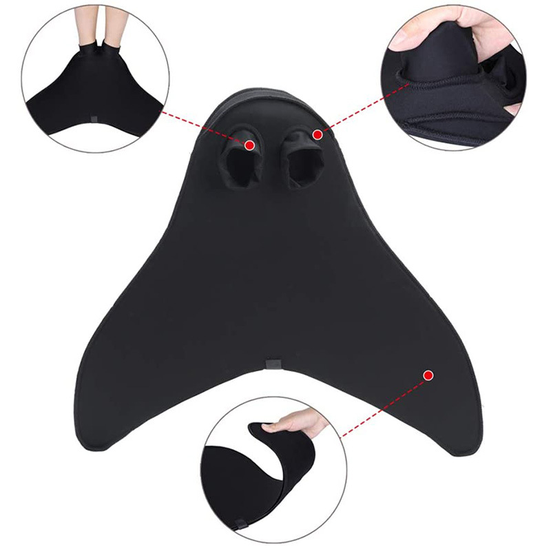 Pinne da sirena per bambini Aldult pinne da nuoto pinne in silicone coda di balena attrezzatura da nuoto per bambini sport acquatici pinne da immersione