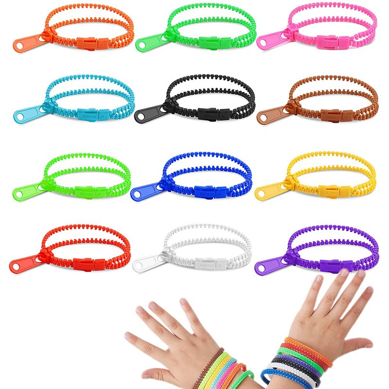 Zipper Bracelet Tangle Fidget Toy Anxiety Autisme Speelgoed Objet Satisfaisant Anti Stress Zabawki Antysresowe Birthday