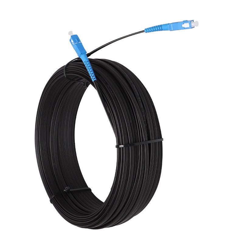 1Pcs 80m FTTH Fiber Optic Outdoor Cable Patch Cord SC/UPC-SU/UPC Sx Core Single Mode G657A1 Fiber Optic Jumper