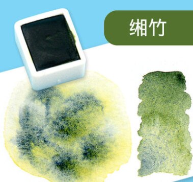 Super Vision Gelaagde Kleur Aquarel Pigment Water Kleur Verf Half Pan Voor Schilderij Tekening: 5  Color