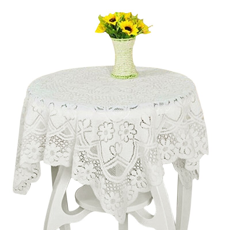 Beautiful Lace Embroidery Tablecloth Dining Center Table Decoration Round Square Rectangle Oval FBS889: 140*180cm