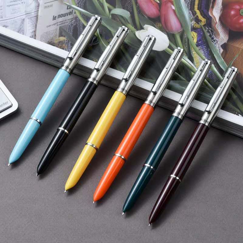 Early Hero 007 Fountain Pen Vintage Ink Pen Aerometric Filling System Fin Nib Stationery Office School Supplies Witing