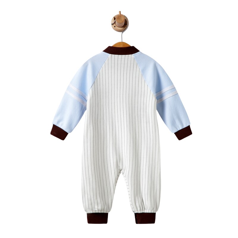 Neugeborene Jungen Mädchen Cartoon Tier Overall Baumwolle Langarm Oansatz Strampler Overall Kleidung